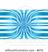 Vector Illustration of an Abstract Blue and White Background by AtStockIllustration