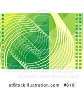 Vector Illustration of an Abstract Green Technology Background by AtStockIllustration