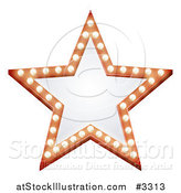 Vector Illustration of an Illuminated Star Sign by AtStockIllustration