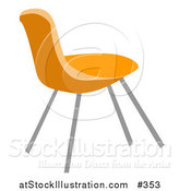 Vector Illustration of an Orange Chair by AtStockIllustration