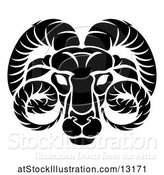 Vector Illustration of Aries Ram Zodiac Horoscope Astrology Sign by AtStockIllustration