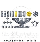 Vector Illustration of Army Military Officer Insignia Ranks by AtStockIllustration
