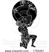 Vector Illustration of Atlas Titan Greek Myth Illustration by AtStockIllustration