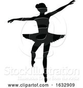 Vector Illustration of Ballet Dancer Silhouette by AtStockIllustration