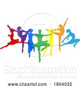 Vector Illustration of Ballet Dancer Silhouette Dancers Poses Silhouettes by AtStockIllustration