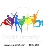 Vector Illustration of Ballet Dancer Silhouette Dancers Poses Silhouettes by AtStockIllustration