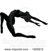 Vector Illustration of Ballet Dancer Silhouette Set by AtStockIllustration