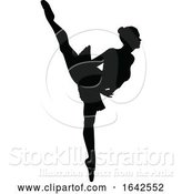 Vector Illustration of Ballet Dancing Silhouette by AtStockIllustration