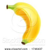 Vector Illustration of Banana Fruit Emoji by AtStockIllustration