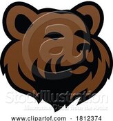 Vector Illustration of Bear Grizzly Animal Design Icon Mascot Head Sign by AtStockIllustration