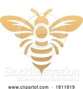 Vector Illustration of Bee Animal Design Illustration Mascot Icon Concept by AtStockIllustration