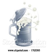 Vector Illustration of Beer Stein Pint Tankard Mug Drink by AtStockIllustration