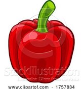 Vector Illustration of Bell Sweet Pepper Vegetable Food by AtStockIllustration