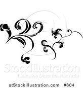 Vector Illustration of Black and White Design Elements by AtStockIllustration