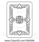 Vector Illustration of Black and White Playing Card by AtStockIllustration