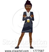 Vector Illustration of Black Businesswoman Illustration by AtStockIllustration