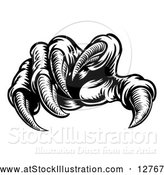 Vector Illustration of Black Monster Claws by AtStockIllustration