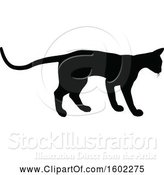 Vector Illustration of Black Silhouetted Cat by AtStockIllustration