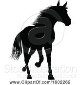 Vector Illustration of Black Silhouetted Horse by AtStockIllustration