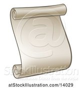 Vector Illustration of Blank Scroll by AtStockIllustration