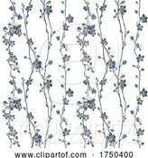 Vector Illustration of Blossom Japanese Sakura Cherry Flower Pattern by AtStockIllustration