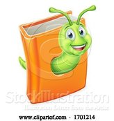 Vector Illustration of Book Bookworm Caterpillar Worm by AtStockIllustration