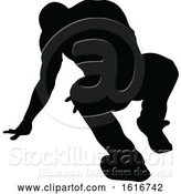 Vector Illustration of Break Dancer Silhouette by AtStockIllustration