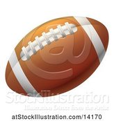 Vector Illustration of Brown American Football by AtStockIllustration