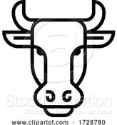 Vector Illustration of Bull Sign Label Icon Concept by AtStockIllustration