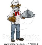 Vector Illustration of Bulldog Chef Mascot by AtStockIllustration
