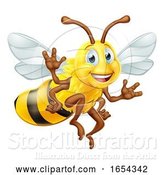 Vector Illustration of Bumble Bee Character by AtStockIllustration