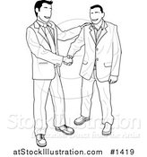 Vector Illustration of Business Men Shaking Hands by AtStockIllustration