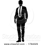 Vector Illustration of Business People Guy Silhouette Business Man by AtStockIllustration