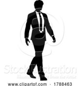 Vector Illustration of Business People Guy Silhouette Business Man by AtStockIllustration