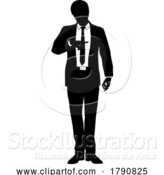 Vector Illustration of Business People Guy Silhouette Business Man by AtStockIllustration