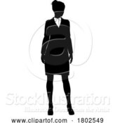 Vector Illustration of Business People Lady Silhouette Business Woman by AtStockIllustration