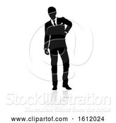 Vector Illustration of Business Person Silhouette by AtStockIllustration