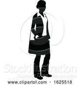 Vector Illustration of Business Person Silhouette by AtStockIllustration