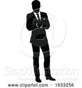 Vector Illustration of Business Person Silhouette by AtStockIllustration