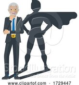 Vector Illustration of Business Person Super Hero Mascot by AtStockIllustration