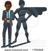 Vector Illustration of Business Person Super Hero Mascot by AtStockIllustration