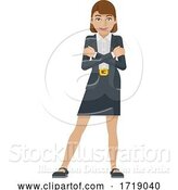 Vector Illustration of Businesswoman Mascot Concept by AtStockIllustration