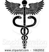 Vector Illustration of Caduceus Medical Doctor Symbol by AtStockIllustration