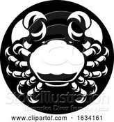 Vector Illustration of Cancer Crab Zodiac Horoscope Sign by AtStockIllustration