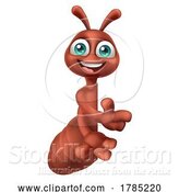 Vector Illustration of Cartoon Ant Insect Bug Cute Character Mascot by AtStockIllustration