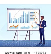 Vector Illustration of Cartoon Business Presentation 2023 A3-06 by AtStockIllustration