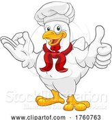 Vector Illustration of Cartoon Chef Chicken Rooster Cockerel Perfect Cartoon by AtStockIllustration