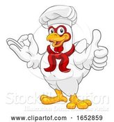Vector Illustration of Cartoon Chicken Chef Rooster Cockerel Perfect Cartoon by AtStockIllustration