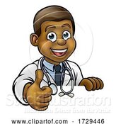 Vector Illustration of Cartoon Doctor Character Thumbs up by AtStockIllustration