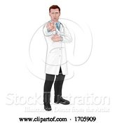 Vector Illustration of Cartoon Doctor Wants or Needs You Pointing Medical Concept by AtStockIllustration